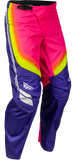 Fly Racing F-16 Raze Pants Purple/Pink/Yellow, Size 30, Part Number 380-93430