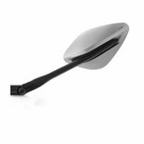 Rizoma BS324A Namic Street Motorcycle Mirror, Silver/Black, Left