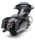 Cobra 6267 4-Inch Dual Cut Tip Chrome Slip-On Mufflers for Harley-Davidson FLH and FLT Models