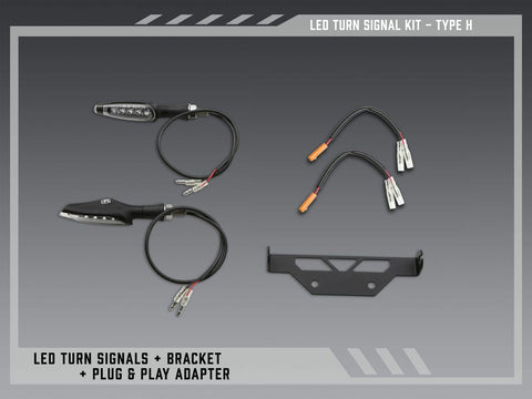 Yoshimura V2 Fender Eliminator Kit with LED Turn Signals for Kawasaki Z900 (Part #075BG-STD-H-K)