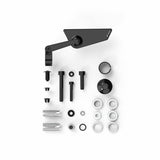 Rizoma BS295B Cut Edge Universal Right Bar-End Mirror, Black