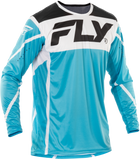Fly Racing Lite Jersey Blue/White/Black Large - Lightweight Performance Motorcycle Jersey