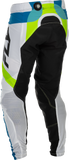 Fly Racing Youth Lite Le Current Motorcycle Pants White/Lime/Blue, Size 26 – Part Number 379-73526
