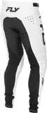 Fly Racing Youth Rayce Bicycle Pants White/Black Size 24 for BMX and MTB Riding