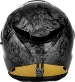 Fly Racing Sentinel Mech Motorcycle Helmet Black/Grey/Gold XS, Part Number 73-8432XS