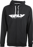 Fly Racing 354-0190S Corporate Zip Up Hoodie in Black