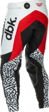 Fly Racing Evolution DST DBK Pants Black/White/Red Size 30 – Durable Motocross Gear with Advanced Ventilation