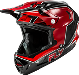 Fly Racing Werx R Flow Carbon Helmet Black Carbon/Red Small