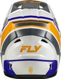 Fly Racing Youth Kinetic Scrap Helmet White, Orange, Blue and Grey, Size Youth Small (YS), Part 73-2009YS