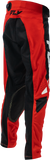 Fly Racing Youth Kinetic Mesh Pants Red/Black/White, Size 26, Part Number 380-34226