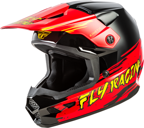 FLY Racing Youth Kinetic Surge Helmet Black/Red/Yellow - Part #73-8726YL