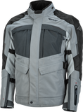 Fly Racing Off Grid Jacket Grey Small – Waterproof and Breathable Motorcycle Outerwear with CE Armor