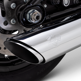 Vance & Hines 4-Inch Round Chrome Slip-On Exhaust, 2025+ HD Softail, Model 16750
