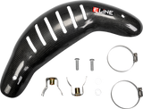 E-Line Accessories Carbon Fiber Exhaust Heat Shield MHS45019F for Husqvarna and KTM 450 Models