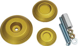 Kuryakyn 3802 Lodestar Rear Axle Sliders, Gold