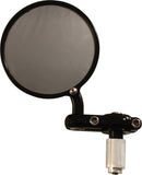 PSR Giorgio Bar End Mirror, Black, 3-Inch, Part Number 00-00201-22