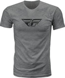 Fly Racing F Wing Tee Dark Grey Heather - 2X