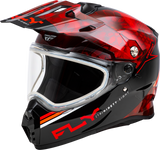 Fly Racing Trekker CW Conceal Helmet Dual Shield Red/Black Small – Part Number 73-31358S