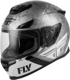 Fly Racing Sentinel Mech Full-Face Motorcycle Helmet Black/White/Grey Small, Part Number 73-8430S