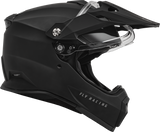 Fly Racing Trekker Solid Helmet Matte Black 2X, Part Number F73-70362X