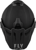 Fly Racing Trekker CW Solid Helmet with Electric Shield - Matte Black XS
