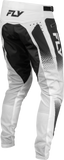 Fly Racing Yth Rayce Sonar BMX/MTB Bicycle Pants, White/Black, Youth Size 22, Part 380-06122
