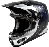 Fly Racing Formula S Carbon Legacy Youth Helmet Blue Carbon/Silver YL 73-4448YL