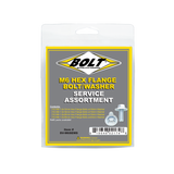 BOLT SV-M6SEMS 8mm Hex Flange Bolt Assortment with 16mm Washers, 40-Piece Kit