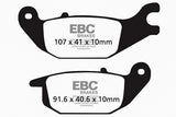 EBC FA343 Organic Brake Pads for Honda Z125 Monkey and Z125A Monkey ABS