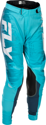 Fly Racing Women's Lite Pants Aqua/Navy/White Size 11/12 – Lightweight & Comfortable Motorcycle Riding Gear