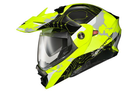 Exo At960 Modular Helmet Topographic Hi Vis/Black Md