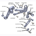 05-0760B Aprilia RS660 2021-22 Adjustable Rearset Kit Complete W/Pedals With Folding Toe Pieces