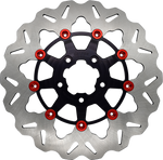 Rotor 11.5" Floating Wave Fr Black/Red Buttons