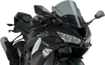 PUIG HI-TECH PARTS Race Windscreen - Dark Smoke - ZX-6R 3177F