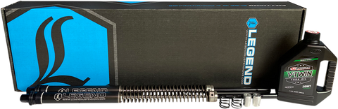 LEGEND SUSPENSION AXEO+2 (+2" Raised) Fork Cartridge - Black - 41 mm - '97-'13 Touring Models 0414-0597