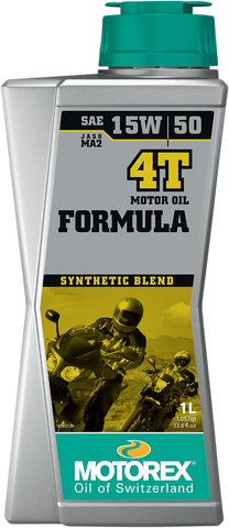 MOTOREX Formula Synthetic Blend 4T Engine Oil - 15W-50 - 1 L 198481