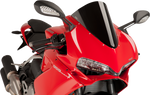 PUIG HI-TECH PARTS Race Windscreen - Black - Panigale 7621N