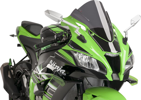 PUIG HI-TECH PARTS Race Windscreen - Dark Smoke - ZX10R 8912F