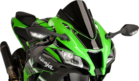 PUIG HI-TECH PARTS Race Windscreen - Black - ZX10R 8912N