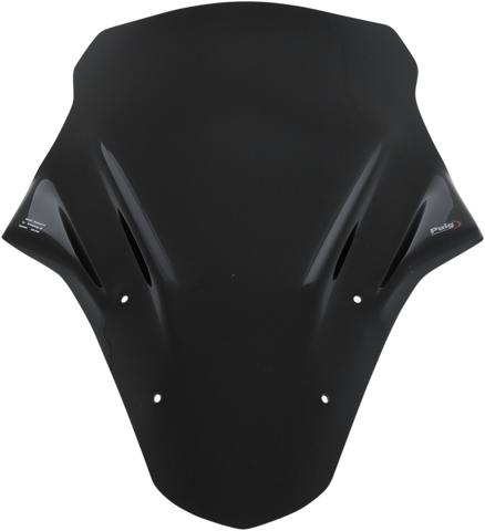 PUIG HI-TECH PARTS Race Windscreen - Black - Ninja 650 5998N