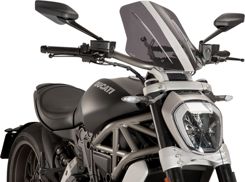 PUIG HI-TECH PARTS New Generation Windscreen - Smoke - Diavel 8922H