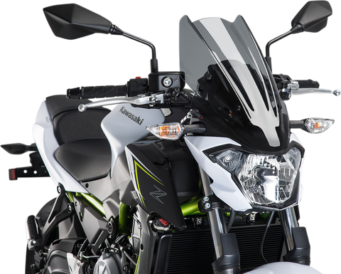 PUIG HI-TECH PARTS New Generation Windscreen - Dark Smoke - Z650 9369F