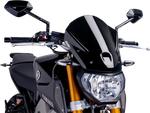 PUIG HI-TECH PARTS New Generation Windscreen - Black - MT09 6861N