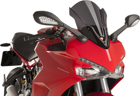 PUIG HI-TECH PARTS Race Windscreen - Dark Smoke - Tour - Ducati 9434F