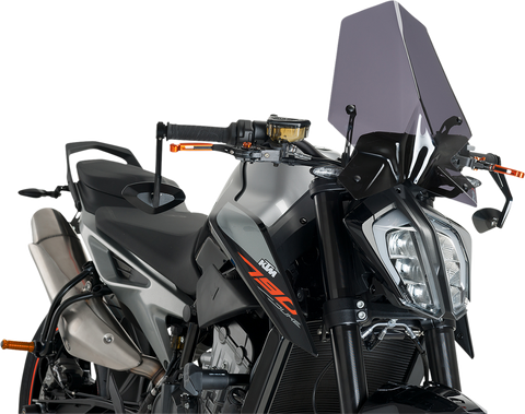 PUIG HI-TECH PARTS New Generation Windscreen - Dark Smoke - KTM 9668F