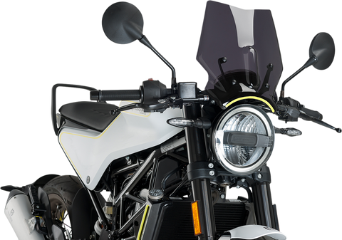 PUIG HI-TECH PARTS New Generation Windscreen - Dark Smoke - Husqvarna 9702F