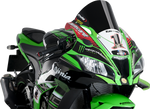 PUIG HI-TECH PARTS Race Windscreen - Black - Kawasaki 9849N