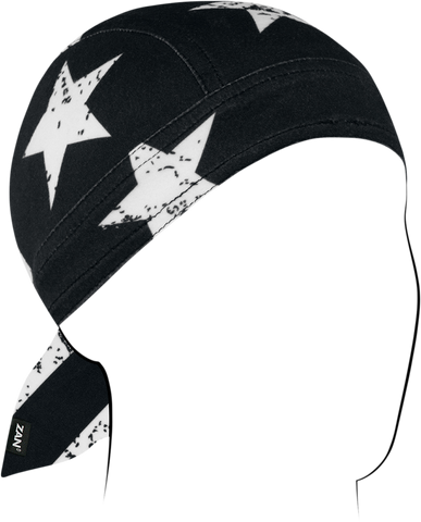 ZAN HEADGEAR Flydanna® SportFlex® - Black/White Flag ZL091