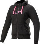 ALPINESTARS Women's Sport Jacket/Hoodie - Black/Pink- Small 4210920-1039-S