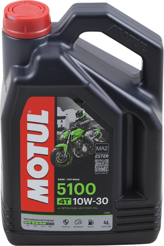 MOTUL 5100 4T Synthetic Blend Oil  - 10W-30 - 4 L 104063